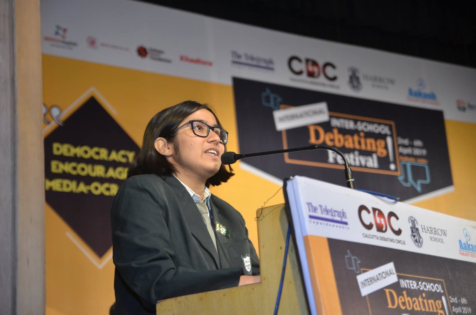 Students at a Calcutta Debating Circle session